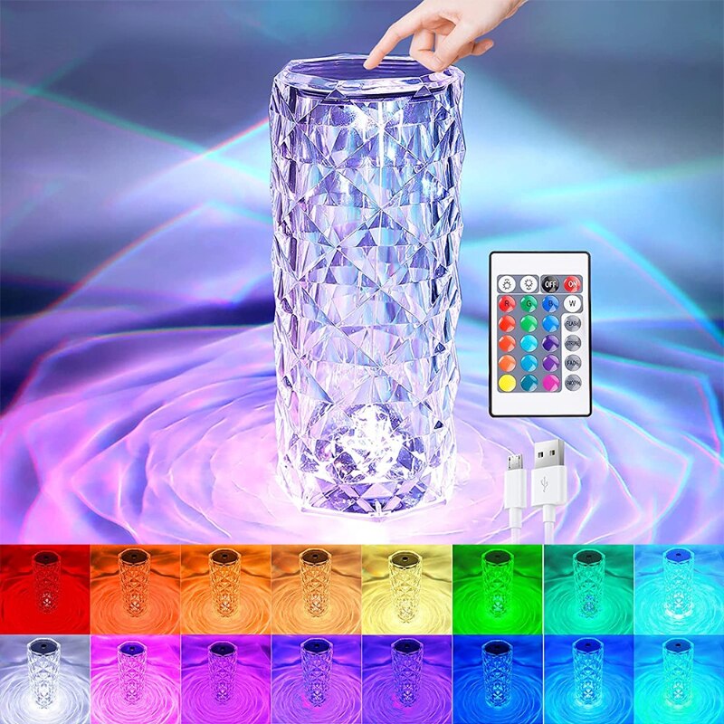 Crystal Lampe mit 16 Farben