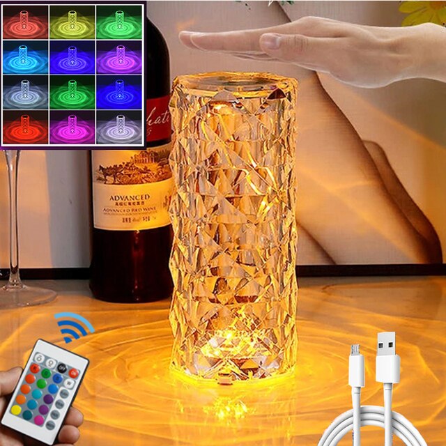 Crystal Lampe mit 16 Farben